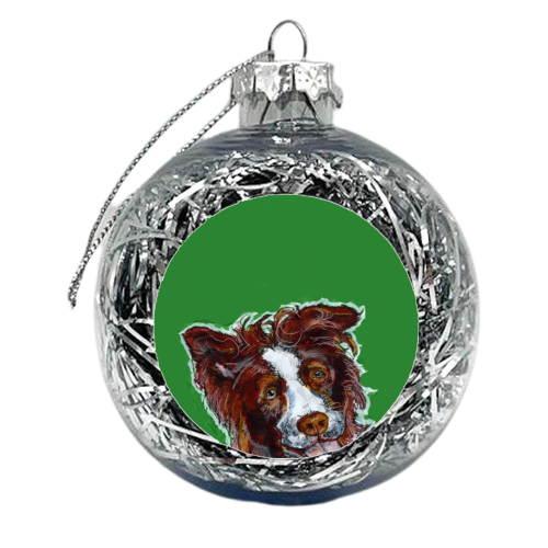 Collie Green - xmas bauble by Gaz is a Cookie