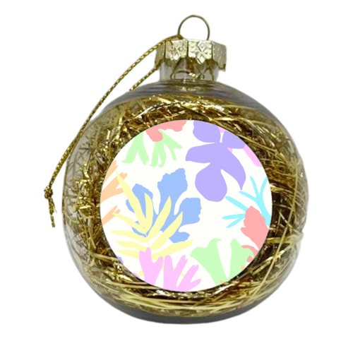 Colorful Botanical Leaves #2 #wall #art - xmas bauble by Anita Bella Jantz
