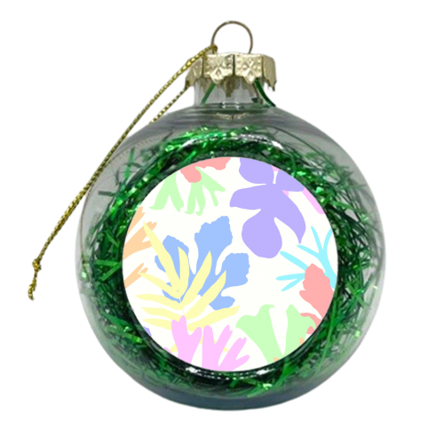 Colorful Botanical Leaves #2 #wall #art - xmas bauble by Anita Bella Jantz