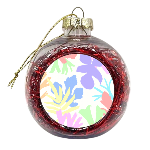 Colorful Botanical Leaves #2 #wall #art - xmas bauble by Anita Bella Jantz