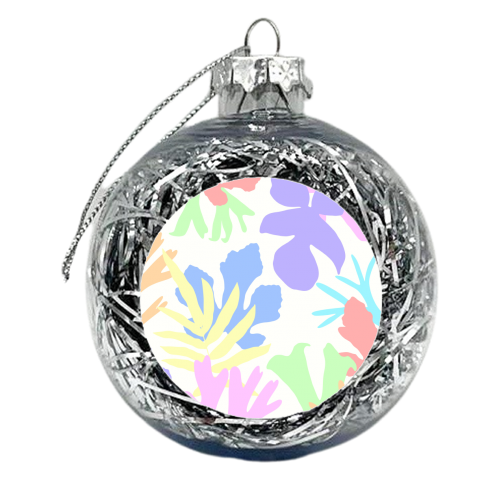 Colorful Botanical Leaves #2 #wall #art - xmas bauble by Anita Bella Jantz