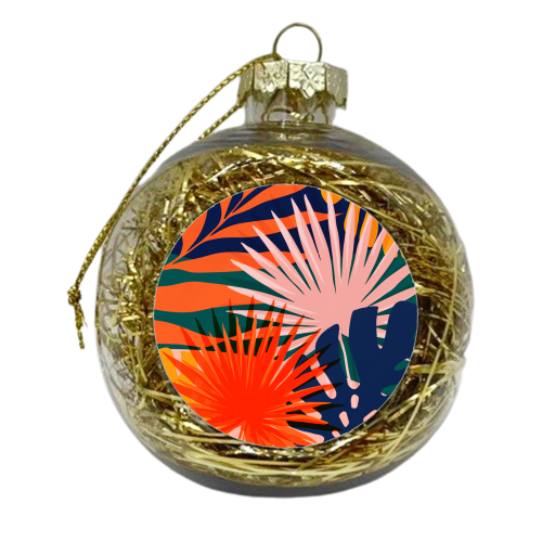 Colorful botanical - xmas bauble by Vitor Costa