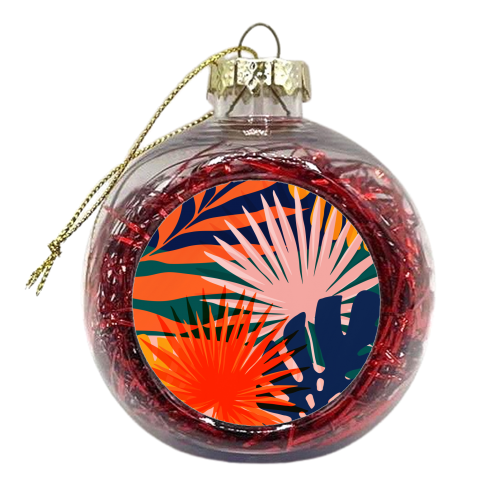 Colorful botanical - xmas bauble by Vitor Costa
