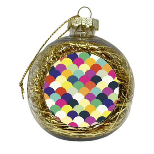 Colorful Circles  - xmas bauble by Amir Faysal