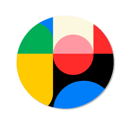 Colorful Classic Bauhaus - Magnet by EZbie