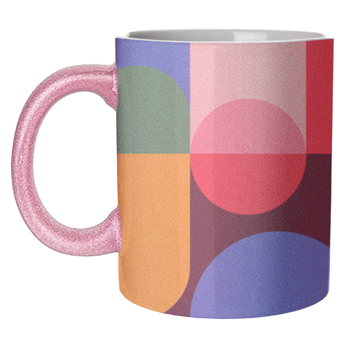 Colorful Classic Bauhaus - unique mug by EZbie