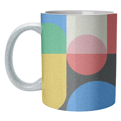 Colorful Classic Bauhaus - unique mug by EZbie