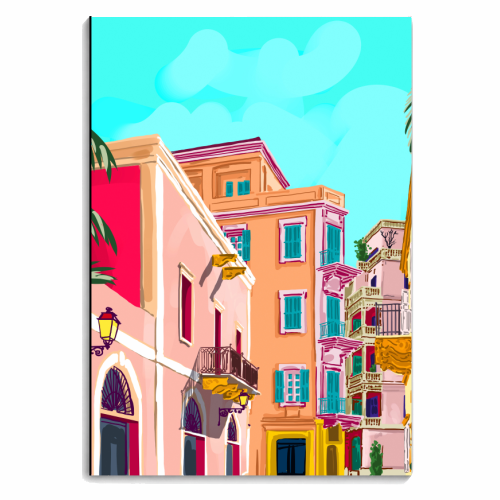 Colorful Houses - personalised A4, A5, A6 notebook by Uma Prabhakar Gokhale