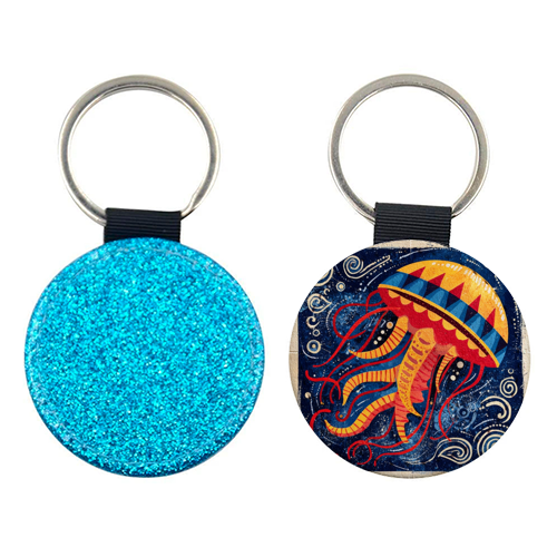 Colorful Jellyfish - keyring by DejaReve