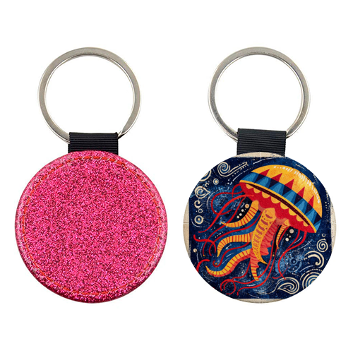 Colorful Jellyfish - keyring by DejaReve