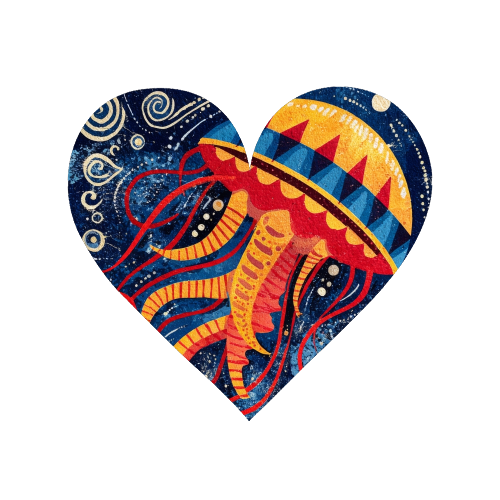 Colorful Jellyfish - Magnet by DejaReve