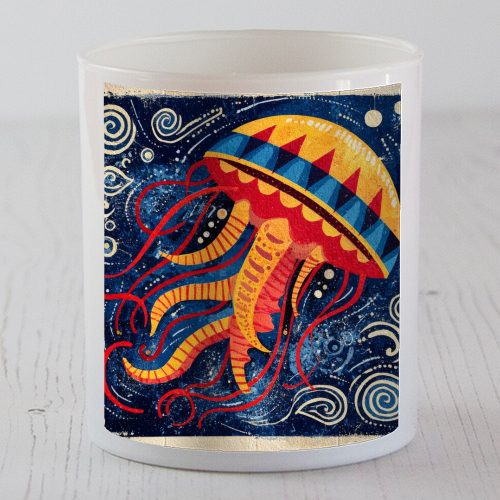 Colorful Jellyfish - scented candle by DejaReve