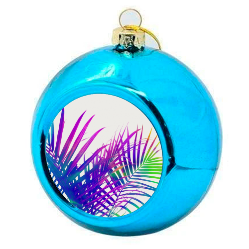Colorful Palm - colourful christmas bauble by Uma Prabhakar Gokhale