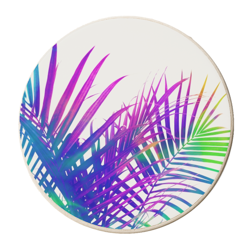 Colorful Palm - personalised beer coaster by Uma Prabhakar Gokhale