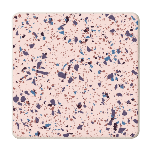 Colorful Terazzo - personalised beer coaster by Kaleiope Studio