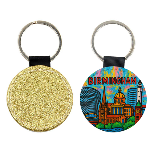 Colour Pencil Birmingham - keyring by Ms Doodle
