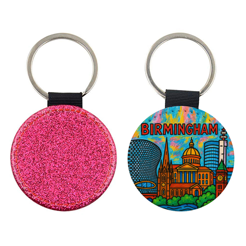 Colour Pencil Birmingham - keyring by Ms Doodle