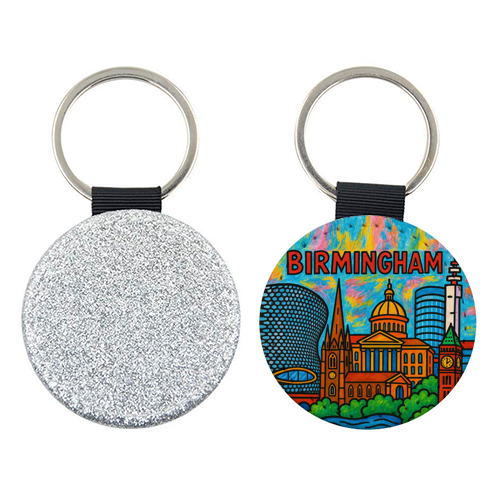 Colour Pencil Birmingham - keyring by Ms Doodle