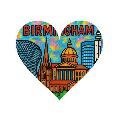 Colour Pencil Birmingham - Magnet by Ms Doodle