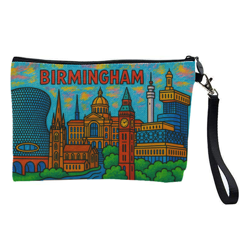 Colour Pencil Birmingham - pretty makeup bag by Ms Doodle