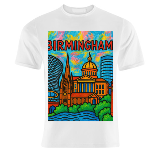 Colour Pencil Birmingham - unique t shirt by Ms Doodle