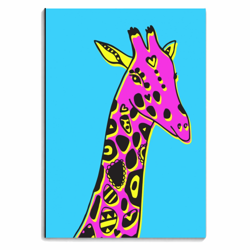 Colour Pop Giraffe - personalised A4, A5, A6 notebook by Cassie Swindlehurst