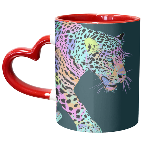 COLOUR POP LEOPARD - unique mug by PEARL & CLOVER