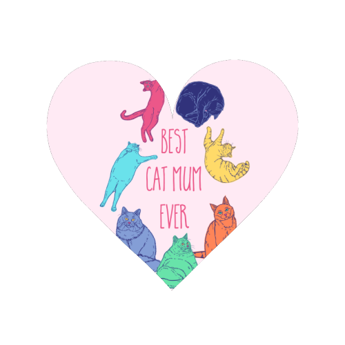 Coloured Cats Best Cat Mum Ever - Magnet by Adam Regester