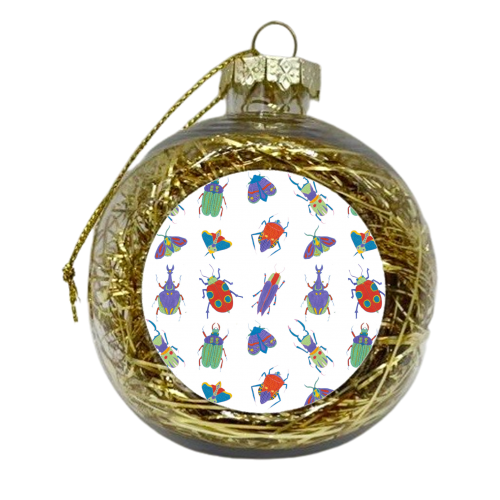 Colourful Bug Spot - xmas bauble by holly crerar