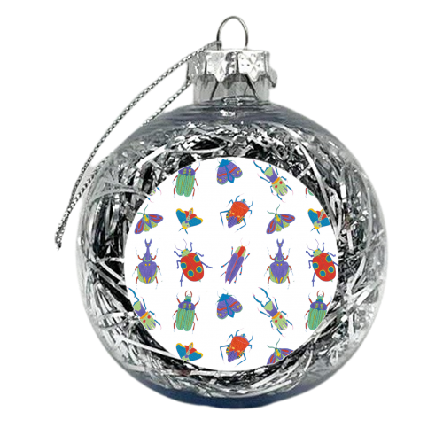 Colourful Bug Spot - xmas bauble by holly crerar