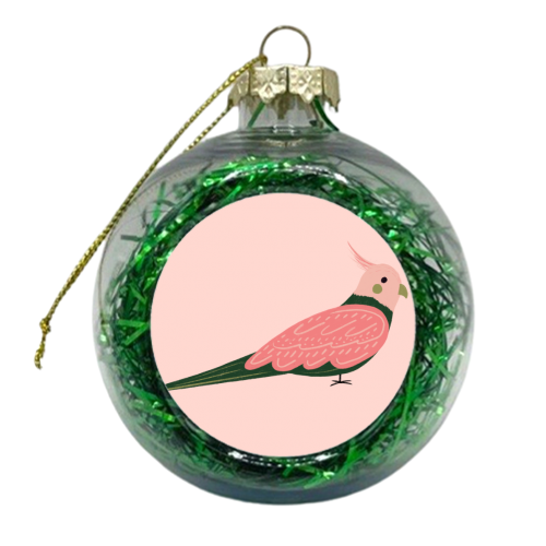 Colourful Cockatiel - xmas bauble by Ella Seymour