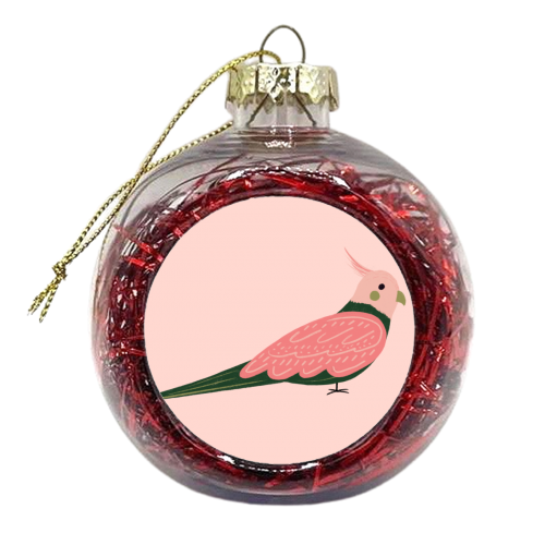 Colourful Cockatiel - xmas bauble by Ella Seymour