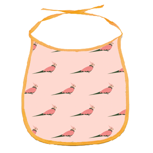 Colourful Cockatiel - funny baby bib by Ella Seymour