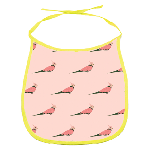 Colourful Cockatiel - funny baby bib by Ella Seymour