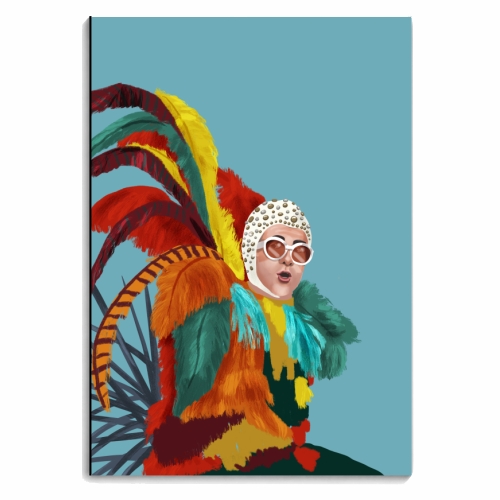 Colourful Feathers - personalised A4, A5, A6 notebook by Sarah Wilkinson