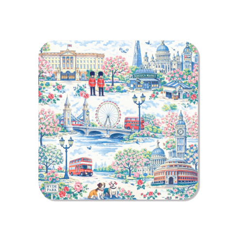 Colourful London Toile - Magnet by Ms Doodle