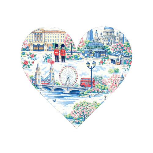 Colourful London Toile - Magnet by Ms Doodle