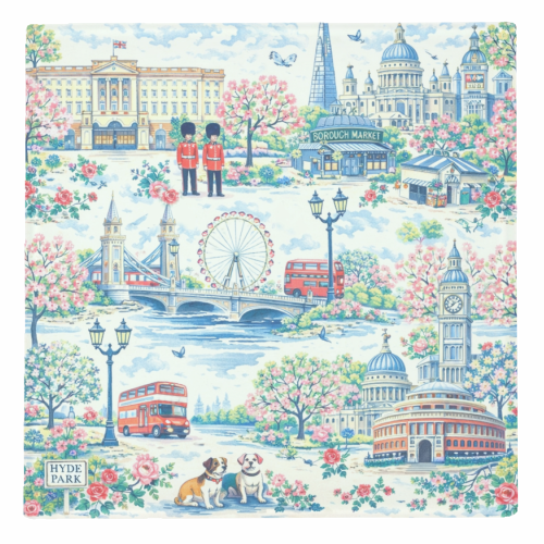 Colourful London Toile - personalised beer coaster by Ms Doodle
