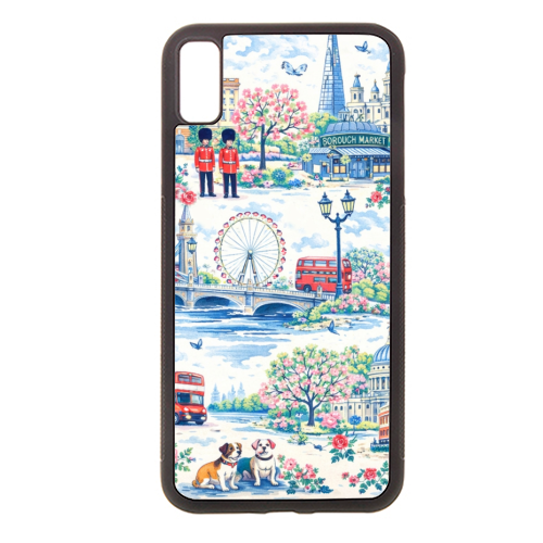 Colourful London Toile - stylish phone case by Ms Doodle