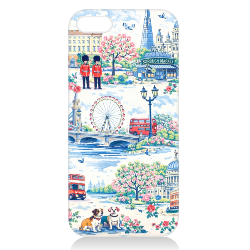 Colourful London Toile - unique phone case by Ms Doodle