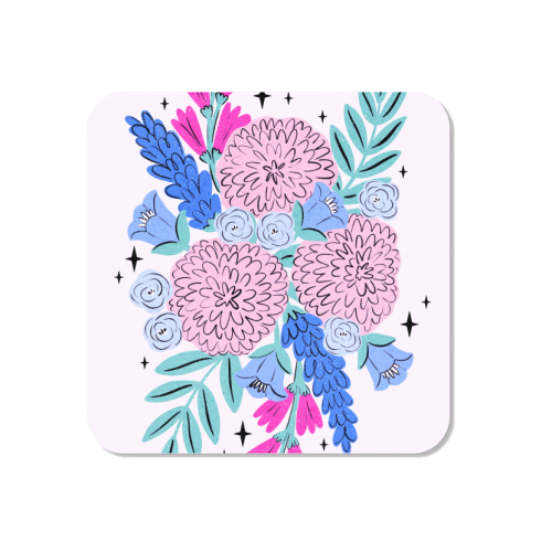 Colourful Pastel Boho Floral Art - Magnet by Natalie Rodrigues