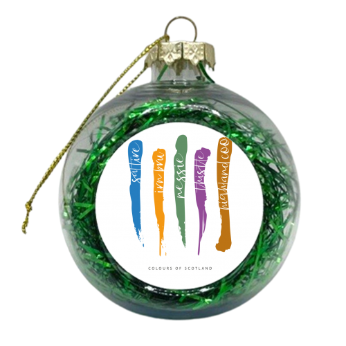 COLOURS OF SCOTLAND - xmas bauble by The Boy and the Bear