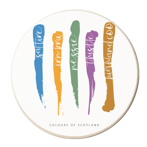 COLOURS OF SCOTLAND - personalised beer coaster by The Boy and the Bear