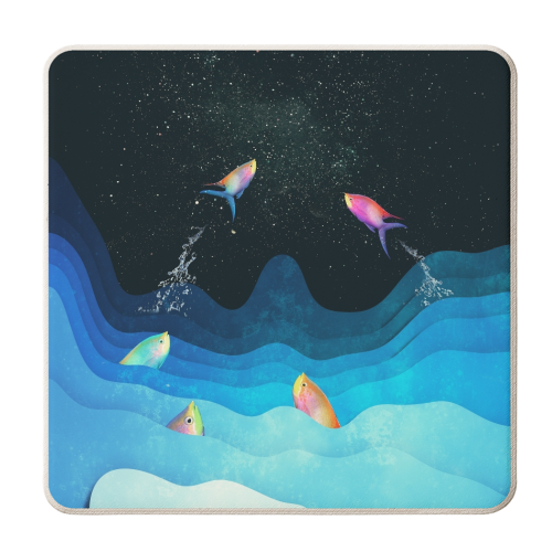 Come to reach the stars - personalised beer coaster by DejaReve