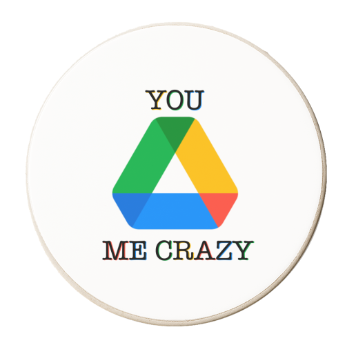 Computer Tech Funny Pun Design - personalised beer coaster by Lisa Wardle