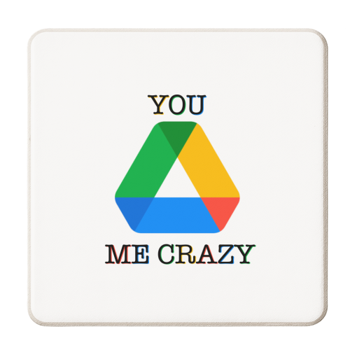 Computer Tech Funny Pun Design - personalised beer coaster by Lisa Wardle