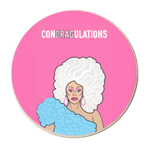 Condragulations - personalised beer coaster by Adam Regester