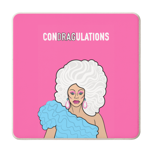 Condragulations - personalised beer coaster by Adam Regester