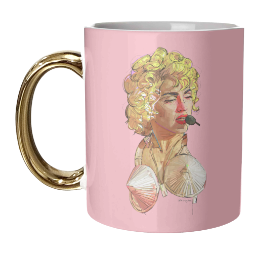 Cone Bra - unique mug by Beverley Rae