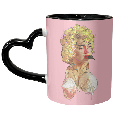 Cone Bra - unique mug by Beverley Rae
